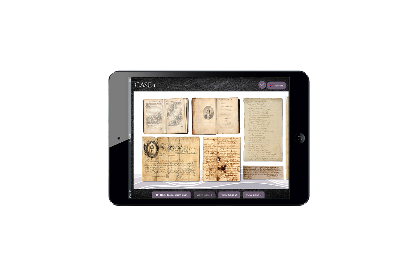 robert burns centre ipad app design by bdsdigital